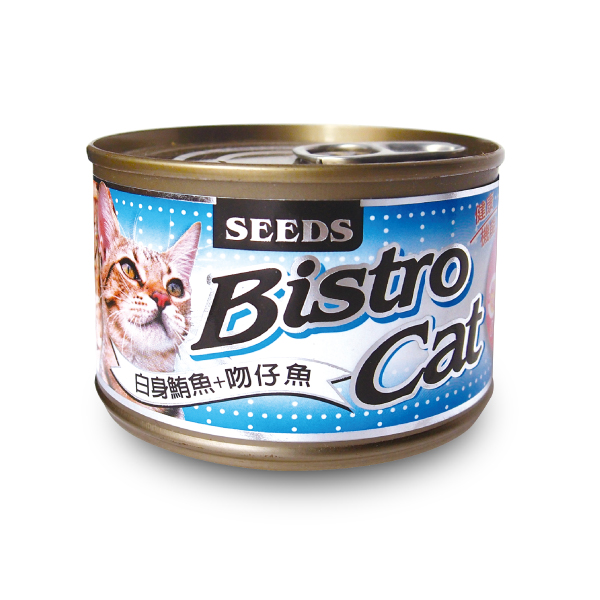 Bistro Cat特級銀貓健康大罐(白身鮪魚+吻仔魚)
Bistro Cat(Tuna Light Meat+Shirasu)