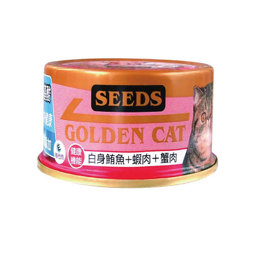 GOLDEN CAT健康機能特級金貓餐罐(白身鮪魚+蝦肉+蟹肉)
GOLDEN CAT(Tuna Light Meat +Shrimp+Crab)