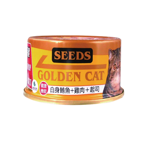 GOLDEN CAT健康機能特級金貓餐罐(白身鮪魚+雞肉+起司)
GOLDEN CAT(Tuna Light Meat +Chicken+Cheese)