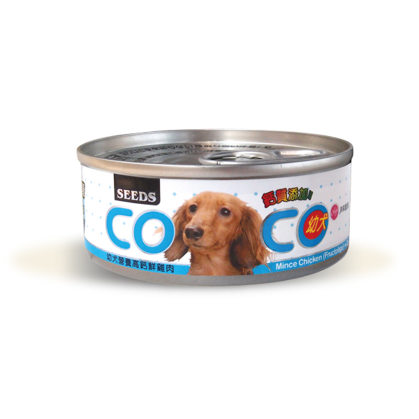 聖萊西COCO愛犬機能餐罐(幼犬營養高鈣鮮雞肉)肉絨狀
COCO(Mince chicken (Fructoligo)+Ca)