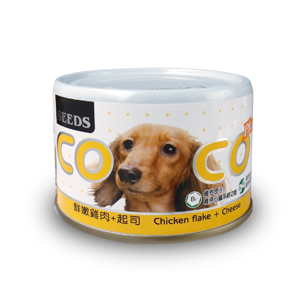 聖萊西COCO PLUS愛犬機能餐罐(鮮嫩雞肉+起司)
COCO PLUS(Chicken Flake+Cheese)