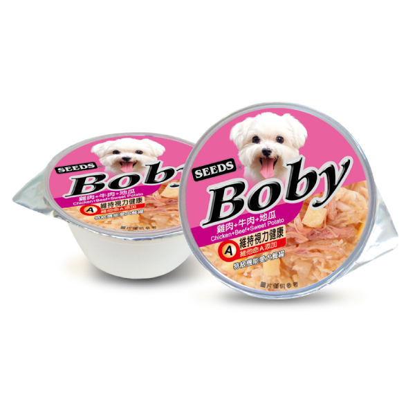 Boby特級機能愛犬餐罐(雞肉+牛肉+地瓜)
Boby(Chicken+Beef+Sweet potato)
