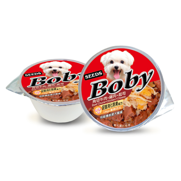 Boby特級機能愛犬餐罐(角切牛肉+雞肉+起司)
Boby(Beef Chunk+Chicken+Cheese)