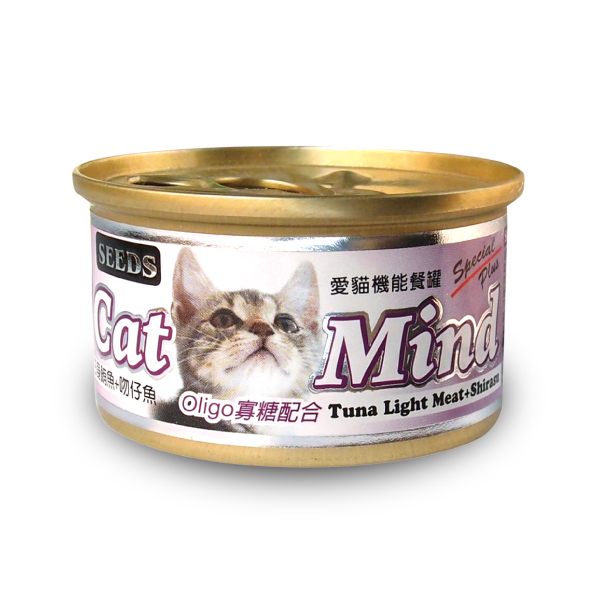 愛貓-機能餐罐(鮪魚+吻仔魚)
Cat Mind(Tuna Light Meat+Shirasu)