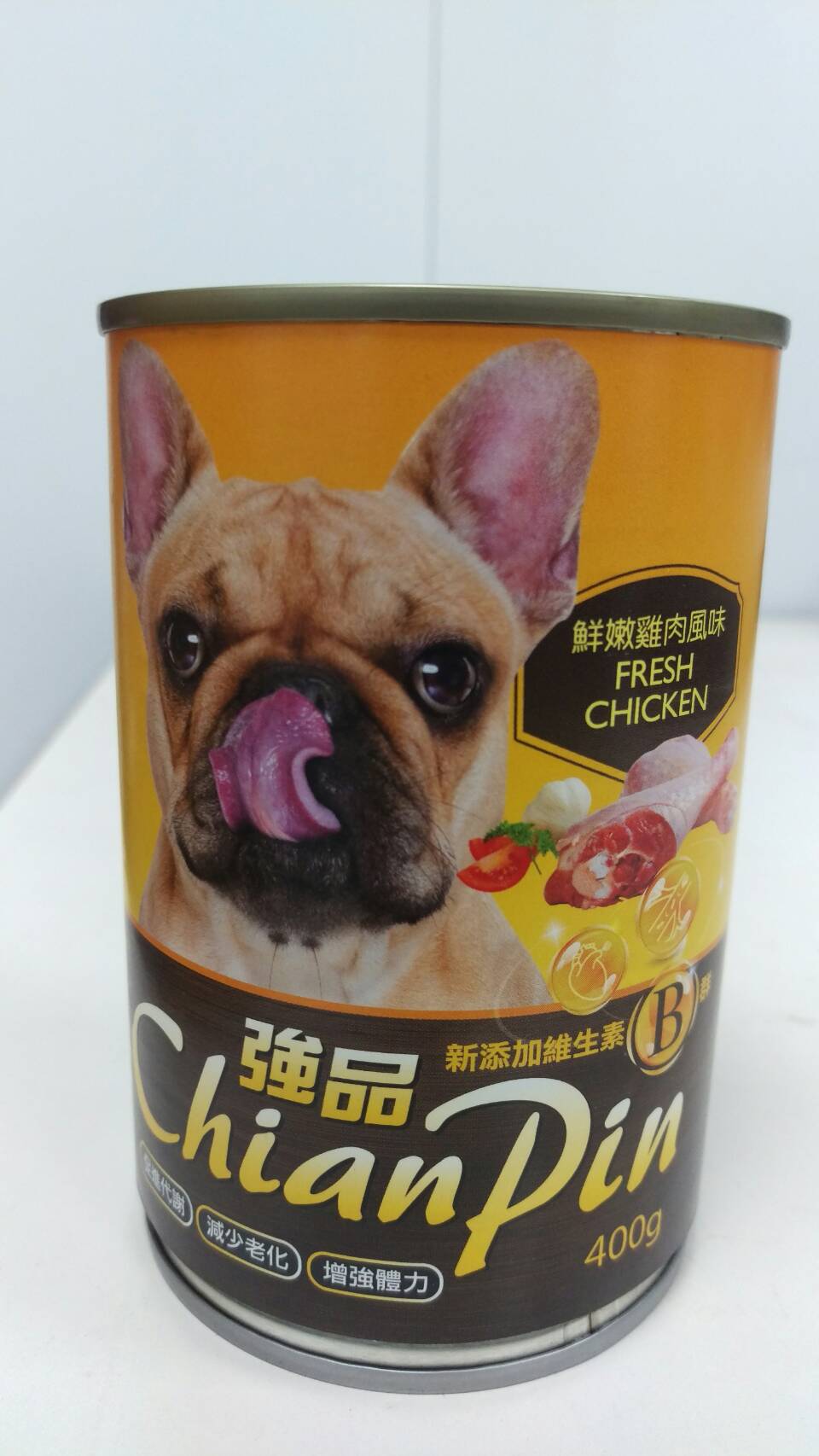 強品犬罐-鮮嫩雞肉風味
Chian Pin dog can- fresh chicken