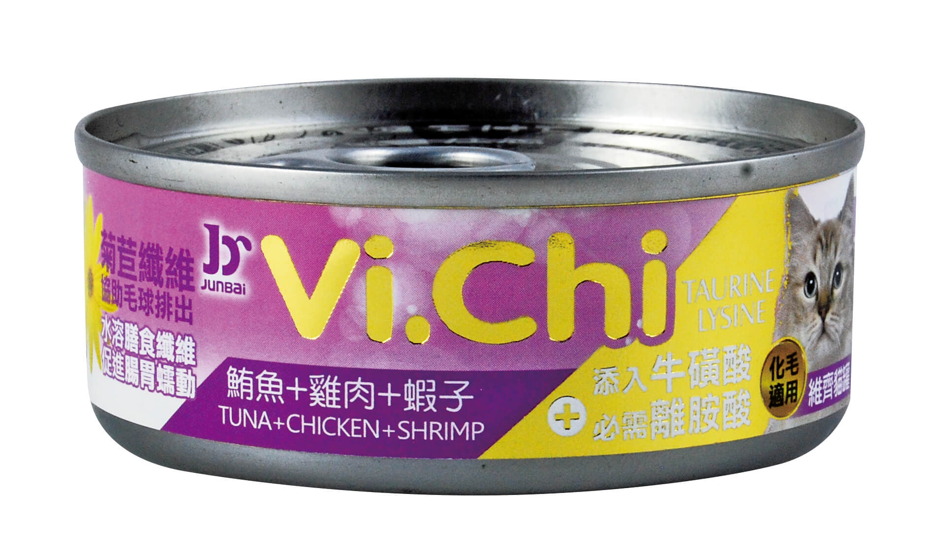 維齊貓罐-鮪魚+雞肉+蝦子
Vi.Chi cat can-tuna+chicken+shrimp