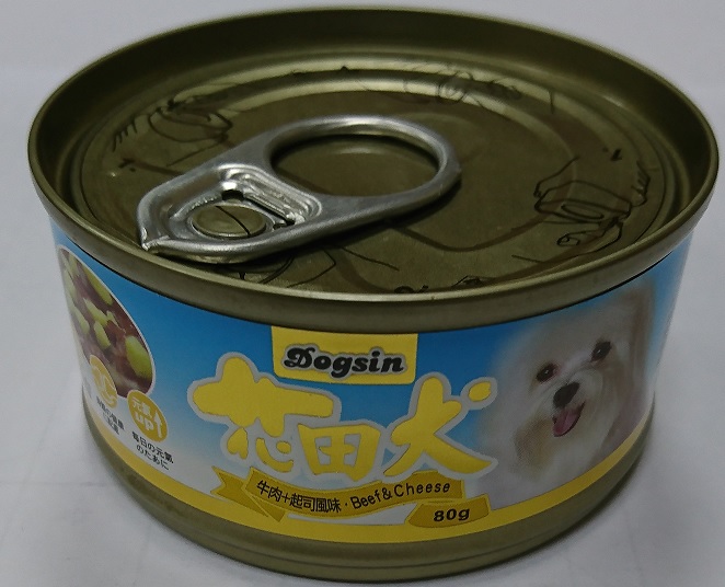 花田犬小狗罐80克-牛肉+起司風味
canned dog food