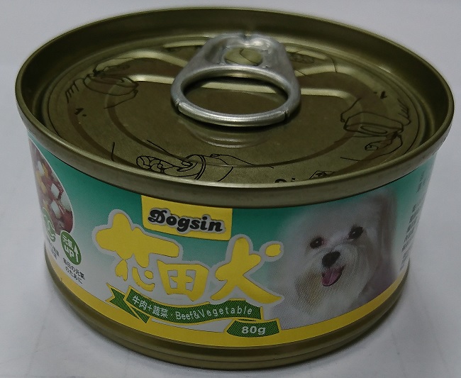 花田犬小狗罐80克-牛肉+蔬菜
canned dog food