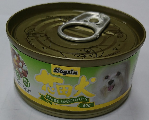 花田犬小狗罐80克-羊肉+蔬菜
canned dog food