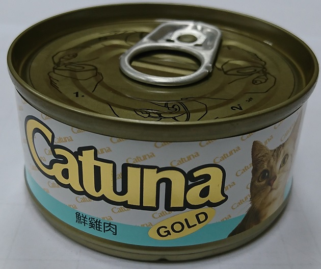 開心金罐貓罐80克-鮮雞肉
canned cat food