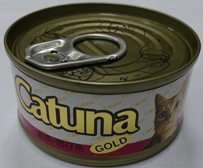 開心金罐貓罐80克-鮪魚+吻仔魚
canned cat food