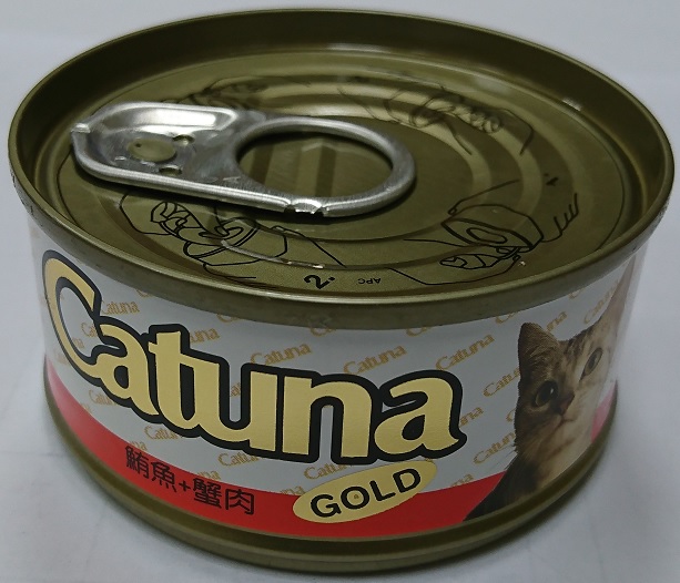 開心金罐貓罐80克-鮪魚+蟹肉
canned cat food