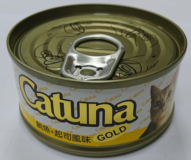 開心金罐貓罐80克-鮪魚+起司風味
canned cat food