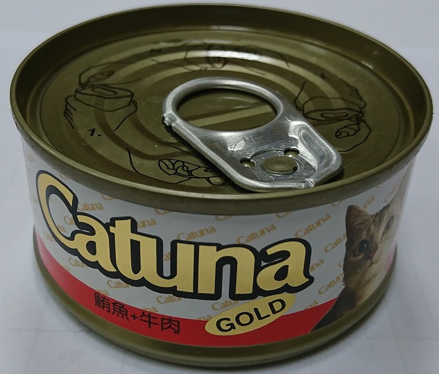 開心金罐貓罐80克-鮪魚+牛肉
canned cat food