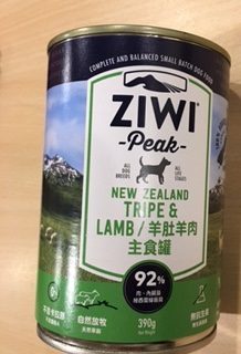 ZiwiPeak巔峰 92%鮮肉狗罐頭-羊肚&羊肉
ZiwiPeak Daily Dog Cuisine Tripe & Lamb 390g Canned Petfood