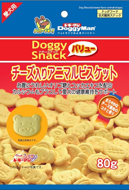 犬用起司動物造型消臭餅乾 80g
Animal Biscuit with Cheese