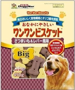 大型犬用甜薯雞肝消臭餅乾 450g
Bowwow Biscuit Big Sweet Potato & Chicken Liver