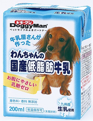 犬用国産低脂肪牛乳 200ml
Doggy Japanese Milk Low Fat