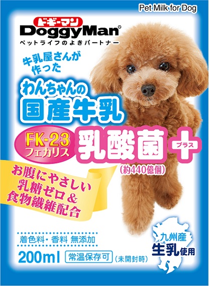 犬用國產乳酸菌添加牛乳 200ml
Doggy Japanese Milk Probiotics Plus