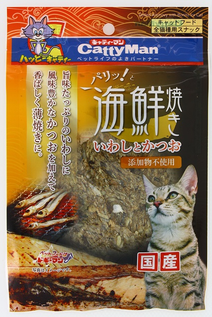 貓用香烤海鮮薄燒-沙丁魚+鰹魚 6g
Grilled Anchovy with Bonito