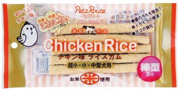 雞肉味米皮骨5入-棒形
Rice Gum Chicken Flavor Stick
