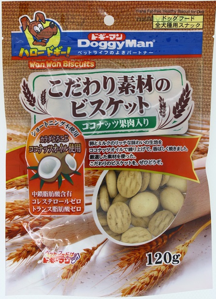 犬用天然椰香消臭小餅乾 120g
Healthy Biscuit with Coconut Juice
