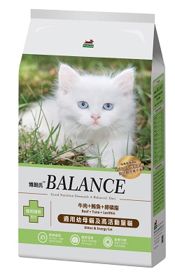 博朗氏幼母貓寵物乾糧 牛肉+鮪魚+卵磷脂
BALANCE Kitten&Energy Cat Cat Food Beef+Tuna+Lecithin