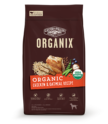 歐奇斯有機飼料-95%有機成犬
ORGANIX Organic Chicken & Oatmeal Recipe