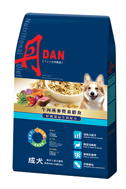 丹DAN 寵物食品成犬配方牛肉燕麥營養膳食
Dan Dog Food Adult Formula Beef& Oat Nutritional Diet
