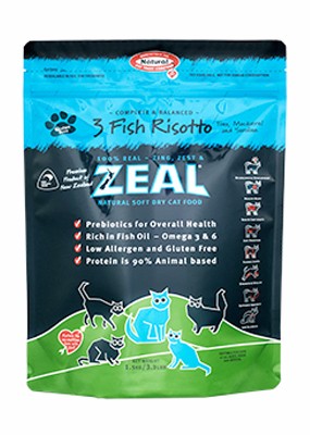 岦歐天然寵物貓糧-三種魚
ZEAL 3 Fish Risotto Cat Foods