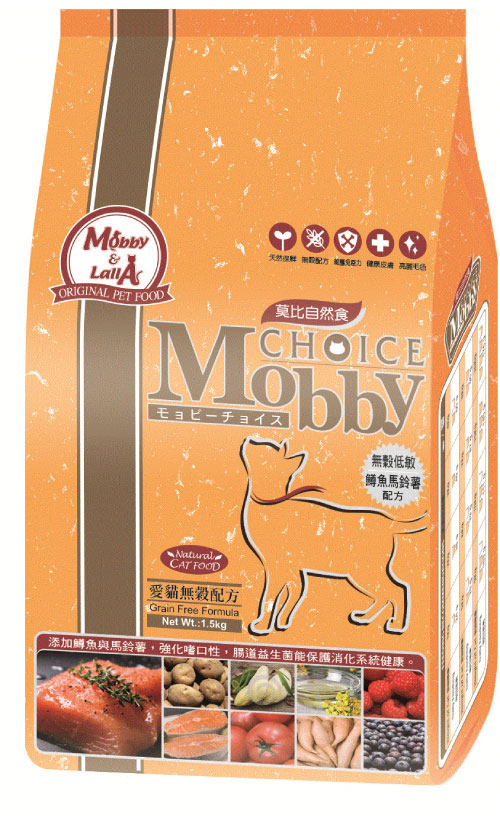 莫比自然食愛貓無穀鱒魚馬鈴薯配方
Mobby Choice Cat Grain Free Formula