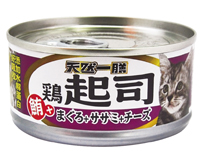 天然一膳貓罐-鮪魚+雞肉+起司丁110g