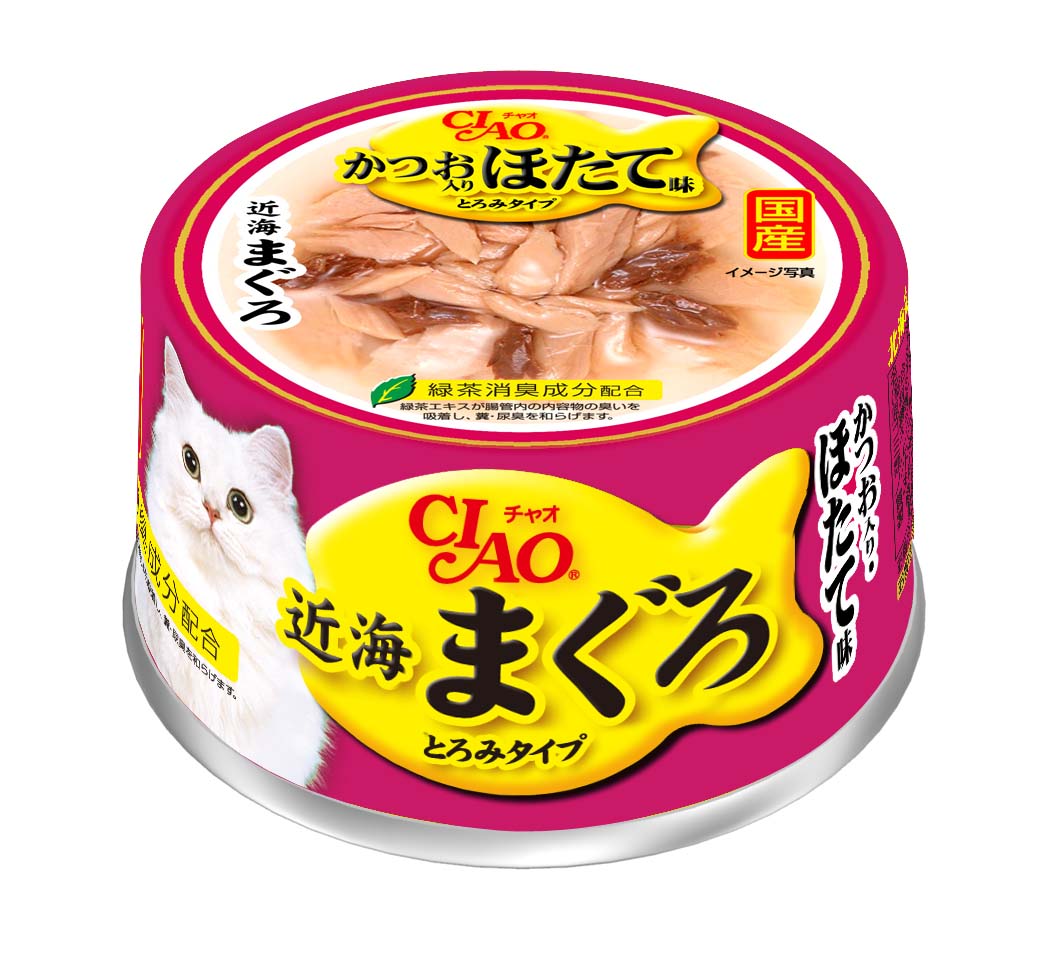 CIAO 近海鮪魚罐95號(鰹魚+干貝味)
