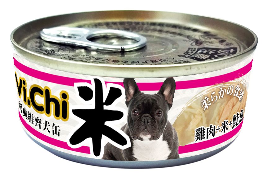 經典維齊犬罐(米)-雞肉+米+鮭魚
