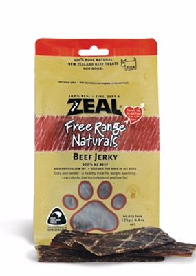 岦歐100%天然紐西蘭寵物點心[牛肉薄片]
ZEAL BEEF JERKY
