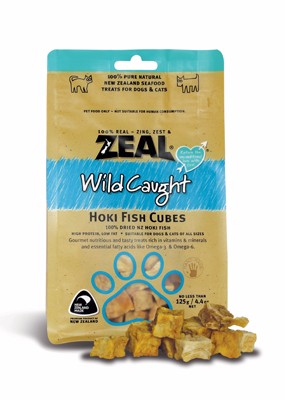 岦歐100%天然紐西蘭寵物點心[福氣魚肉]
ZEAL HOKI FISH CUBES