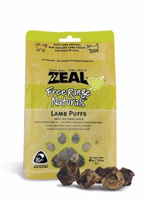 岦歐100%天然紐西蘭寵物點心[羊肺]
ZEAL LAMB PUFFS