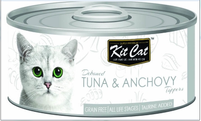 Kitcat貓罐-鮪魚.鯷魚
Kit Cat 80g - Deboned Tuna & Anchovy Toppers