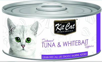 Kitcat貓罐-鮪魚.銀魚
Kit Cat 80g - Deboned Tuna & Whitebait Toppers