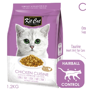 KitCat 挑嘴貓獨享(雞肉乾配方)
KIT CAT Premium Cat Food 1.2KG - CHICKEN CUISINE