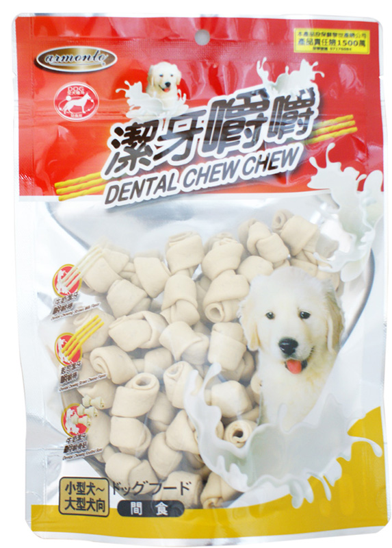 AM牛奶潔牙嚼嚼骨結- S
Dental Chewing Knotted Bone - S