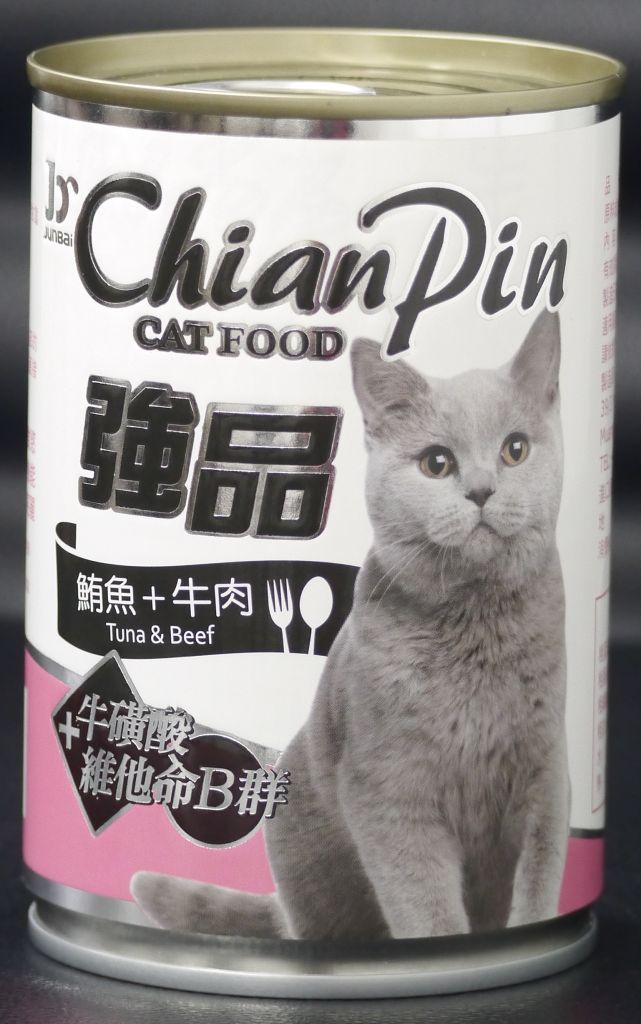 強品貓罐400G-鮪魚+牛肉
Chian Pin cat can- tuna+beef