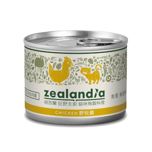 紐西蘭狂野主廚貓咪無穀料理-野牧雞
zealandia chicken