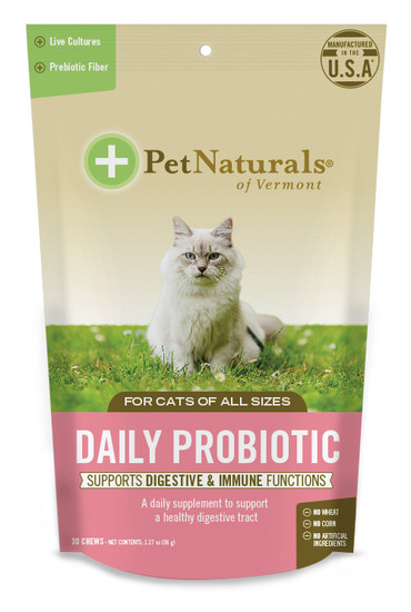 寶天然 腸胃好好貓嚼錠
Pet naturals Daily Probiotic Feline