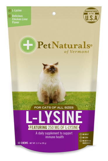 寶天然 免疫好好貓嚼錠
Pet naturals L-Lysine