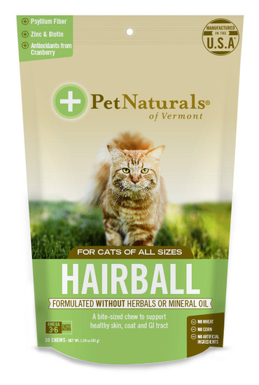 寶天然 皮膚好好貓嚼錠(化毛配方)
Pet naturals Hairball