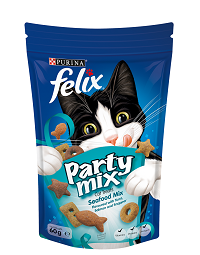 Felix Party Mix 貓脆餅海鮮拼盤風味(鮪魚,鮭魚,鯛魚)
FELIX Party Mix Seafood 60g