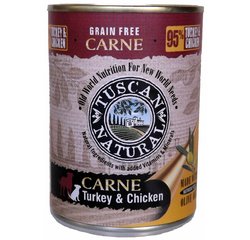 托斯卡無穀主食犬罐火雞+蔬菜
Carne Grain Free Recipe Can