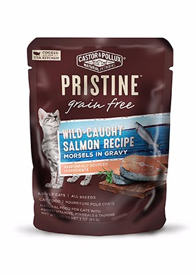 歐奇斯天然Pristine巧鮮包 無榖野生鮭魚主食餐包
PRISTINE® Grain Free Wild-Caught Salmon Recipe Morsels In Gravy