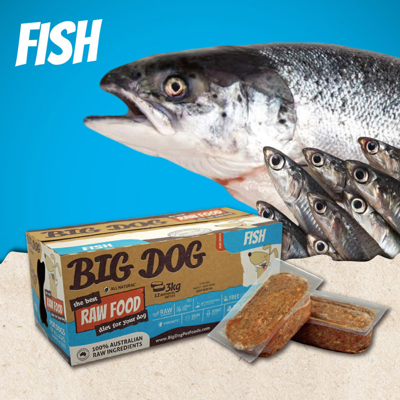 巴夫犬用生食肉餅雙魚口味
BIG DOG RAW FOOD FISH